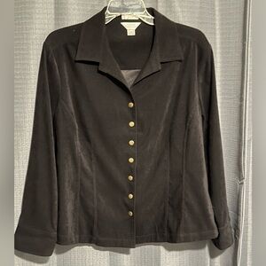 CJ Banks Velvet Dress Jacket